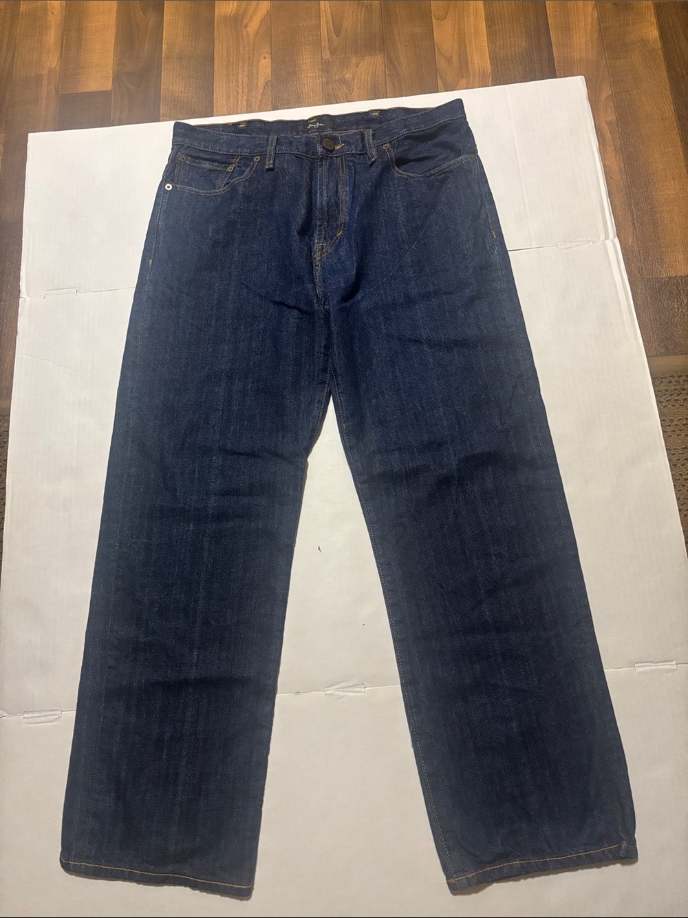 Sean John Dark Blue Relaxed Straight Leg Jeans 38 NWOT Everyday Essential Casual
